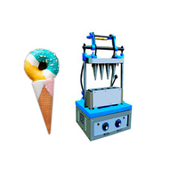 Machine manuelle à gaufrettes pour cornets de crème glacée