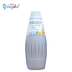 หมึกอีโค-โซลเว้นท์ YINGHE 1 ลิตร/ขวด 4 สี/CMYK เป็นมิตรกับสิ่งแวดล้อม สำหรับ Dx5 Dx7 Xp600 I3200 การพิมพ์ดิจิทัลเพื่อการโฆษณา - Product Image 1