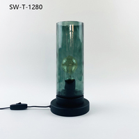 Lampe de table en verre nordique à LED, lumière décorative de luxe pour la maison, cadeaux de décoration de vacances, lampe de table