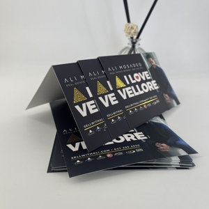 Usine en gros de haute qualité plié carte carte papier imprimé - Product Image 2