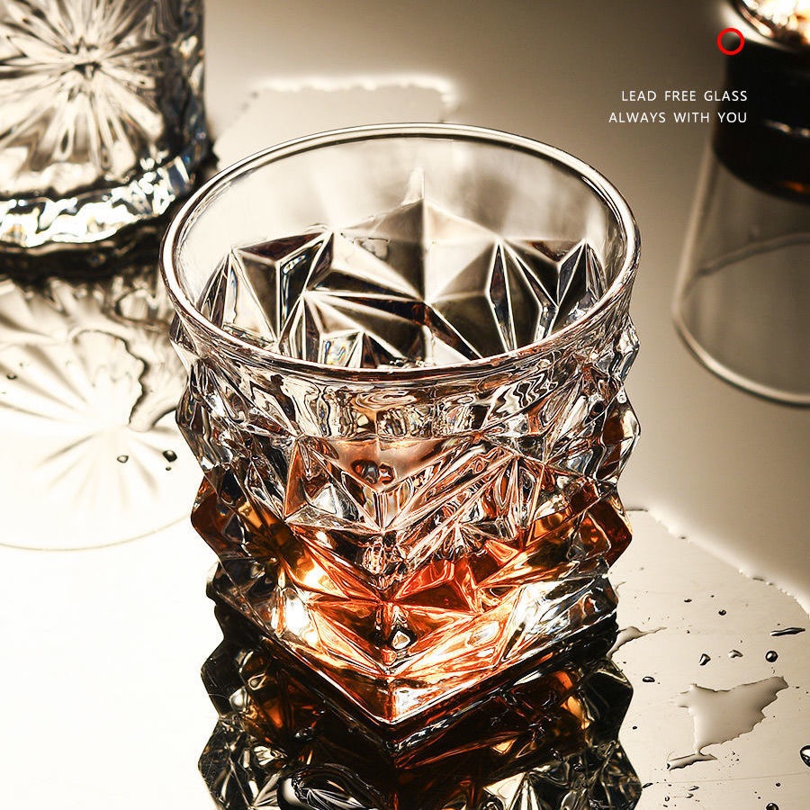 Whiskey cocktail wine glass drink brandy glass home Old fashion glass cup