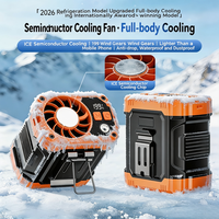 Ventilateur corporel portable rechargeable à clipser sur ceinture, plaque de refroidissement, réglage de 1 à 199 vitesses, affichage LED, mini-ventilateur de taille portable