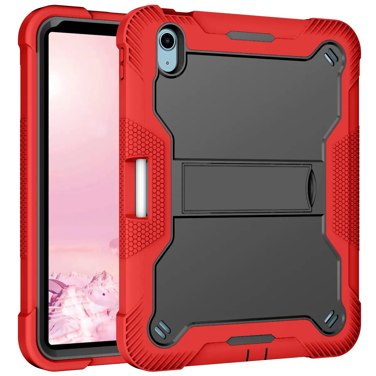Kids Style Rugged Tablet Covers Cases For iPad 10.2 7/8/9th Generation Built In Kickstand Shockproof Protective Case