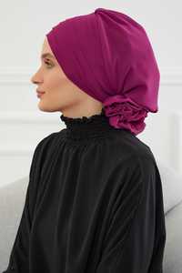 MOTIVE FORCE Turban instantané au design simple, <span class=keywords><strong>bonnet</strong></span> léger en mousseline, foulard turban pour femmes, couvre-chef turban - Product Image 4