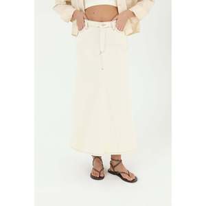 กระโปรงยีนส์เอวสูงผู้หญิงพวน ใส่สบาย รุ่น 18186ETK - Product Image 2