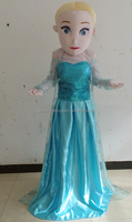 Costume de mascotte personnalisé vacances fête de noël eux cosplay princesse elsa costume de mascotte