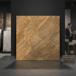Dyna Azul Nano Polished Porcelain Floor Tiles 600x600mm Glossy GVT Marble Look - Product Image 3