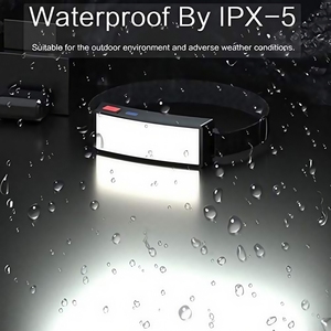 Süper parlak COB Mini farlar İngiliz silikon koşu balıkçılık yürüyüş acil pil için LED USB şarj çok fonksiyonlu - Product Image 4