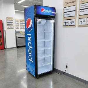 Réfrigérateur Pepsi en gros, <span class=keywords><strong>1</strong></span> ou 2 portes, vitrine réfrigérée en verre, Visicooler, refroidisseur de boissons, congélateur de présentation pour supermarché - Product Image 1