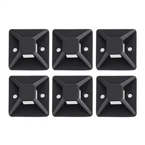 30mmx30mm Nylon Cable Tie Mounts Easy Mounting Solution