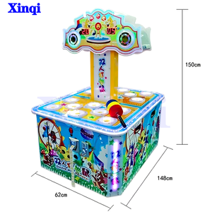 Fabbrica di alta qualità personalizzato doppio esercizio riflessi veloci Whack talpa Arcade Machine Hit Hammer bambini gioco a gettoni - Product Image 5