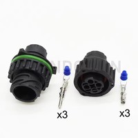 Connecteur étanche femelle 3 broches pour capteur d'oxygène, faisceau de câblage, prise PBT GF30, référence 1-967325-2 1-967402-2