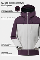 Vestes et manteaux pour femmes, logo personnalisé OEM, manteau d'hiver, vestes et manteaux pour hommes avec coutures thermosoudées pour éviter l'infiltration de l'eau de pluie