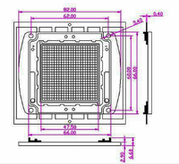 LED 200W 850nm Ir Led 855nm Inframerah Jauh Led Daya Tinggi 850nm 850 nm Ir Led 200watt