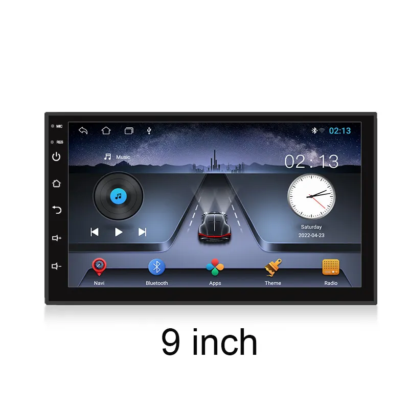 안드로이드 11 1 + 16/2 + 32 2 Din 자동차 MP5 플레이어 9 "2.5D 터치 스크린 CarPlay 자동 GPS 와이파이 하이파이 오디오 FM RDS BT 자동차 라디오 스테레오