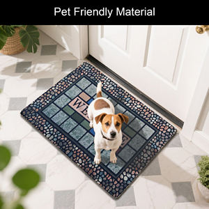 Tapis de porte d'entrée intérieur moderne en poils de boucle Tapis en caoutchouc antidérapant pour sol Tapis d'entrée lavable pour usage domestique - Product Image 4