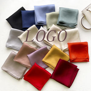 Hijab Segi Empat Polos Pewarna Khusus untuk Wanita, Ukuran 70x70 cm, Berbagai Warna Polos, Bahan Satin Sutra dan Poliester - Product Image 5