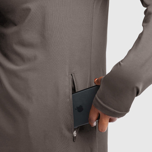 Abbigliamento sportivo modesto personalizzato per donne musulmane <span class=keywords><strong>tuta</strong></span> sportiva a maniche lunghe con fori e tasche tute da ginnastica traspiranti - Product Image 4