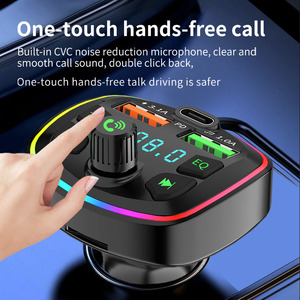 Q7 wirelesscar FM <span class=keywords><strong>Transmitter</strong></span> tay-miễn phí cuộc gọi di động bt5.3 xe accessoriesories Máy nghe nhạc MP3 với thẻ TF - Product Image 3