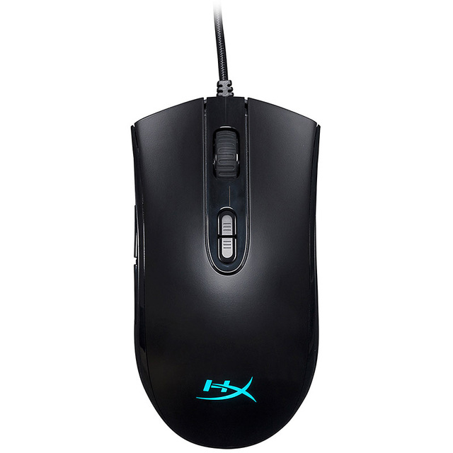Hyper X Pulsefire Core RGB Backlit Gaming Mouse 7 Programmable Buttons 6200 Optical Wired USB Interface Right Hand for Gamers