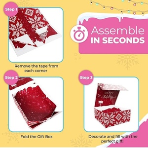 Wholesale Hot Style Packaging Luxury <b>Christmas</b> Printing Folding Magnet Gift <b>Box</b> With Custom Design - Product Image 3