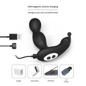 Masajeador de Próstata, Vibrador Anal con Punto G, Hebilla Oscilante Giratoria, Control Remoto, Masturbador, Tapón Anal, Recargable por USB, IPX7 - Product Image 3