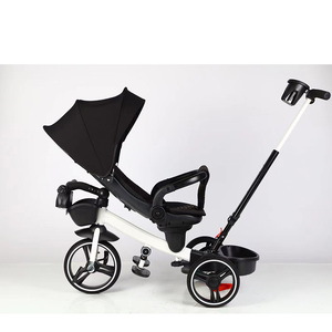 Poussette 4-en-1 pour bébé, <span class=keywords><strong>tricycle</strong></span> à pousser pas cher, <span class=keywords><strong>tricycle</strong></span> à 3 roues pour fille, tricycles pour tout-petits - Product Image 4