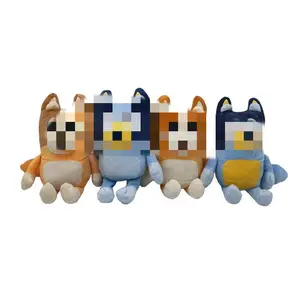 Hot Sale Cartoon Anime Blue E-Family Dog Toy Kids Gift Patrol Puppy Plush Doll