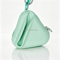 Pochette de rangement en silicone pour rouge à lèvres avec dragonne, support pour baume à lèvres, pochette à monnaie, sac à rouge à lèvres