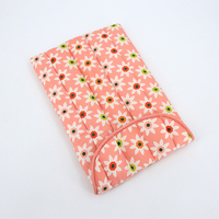 Housse d'ordinateur portable matelassée à motif floral, 13/14/15,6 pouces, grande pochette antichoc matelassée avec poignée pour MacBook Air Pro, pour femmes et filles