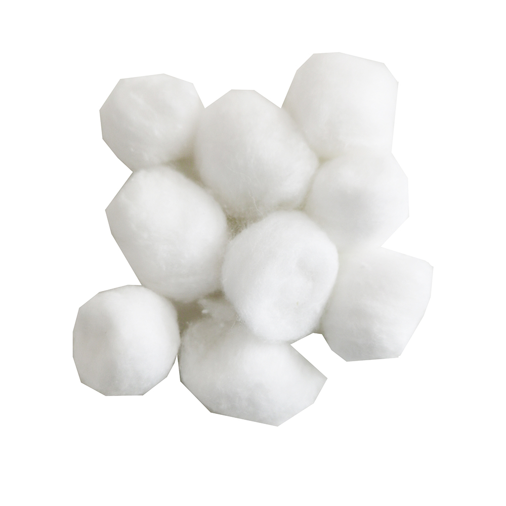 Dental Disposable Consumables Medical Surgical White Cotton Raw 100% Cotton Surgical Cotton Ball