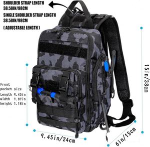 Free sample Fishing <b>Tool</b> Kit, Fishing <b>Backpack</b> with Tackle Boxes Included, Fishing Pliers Kit Fishing Bait Lure Gear Kit - Product Image 6