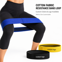 Ensemble de bandes de résistance larges en tissu polyester, antidérapantes et très résistantes, pour entraînement des fessiers et des hanches, usage à domicile et en salle de sport, vente en gros