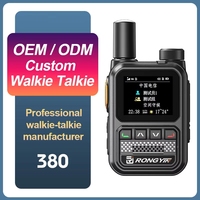 Radio bidirectionnelle portable 5G POC 380 mini personnalisable, portée mondiale, talkie-walkie
