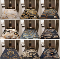 Crystal Velvet Large Floral Area Rug Printed Carpet Floor Mat for Living Room Bedroom Entryway Home Decor Wholesale Supplier B2B