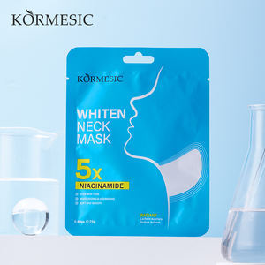 KORMESIC - Mascarilla Facial y de Cuello Blanqueadora con Niacinamida 25g, Mascarilla Coreana Reafirmante, Nutritiva e Hidratante de Colágeno para Cuello y Mentón - Product Image 1