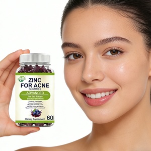 Gomitas Faciales Limpiadoras de Piel OEM de Fábrica, Eliminador de Acné, Cuidado de la Piel, Suplemento Diario para la Salud, Gomitas de Zinc para el Acné - Product Image 2