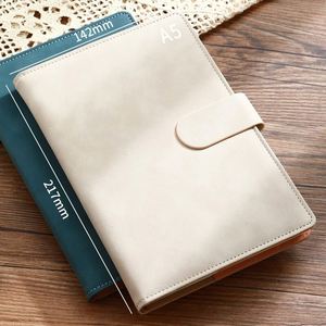 Carnet de notes/Agenda A5/B5 portable en cuir PU de haute qualité, couleurs variées, rechargeable, avec logo personnalisé, reliure cousue, classeur budgétaire – Vente en gros - Product Image 1