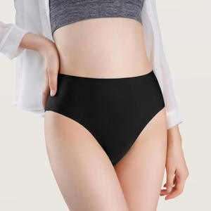 Braguitas de Bikini sin Costuras de Cintura Alta y Estilo Cheeky para Mujer, de Satén y Seda - Product Image 3