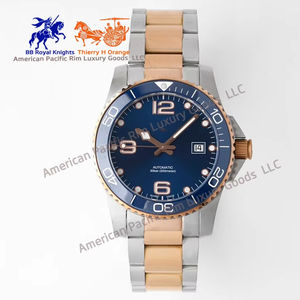 Montre-bracelet mécanique automatique de luxe pour homme Longnes, verre saphir, étanche, boîtier en acier inoxydable 316L, cadran à aiguilles - Product Image 3