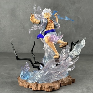 Figurine d'action One Piece Sun God Five-Stage Nika <span class=keywords><strong>Luffy</strong></span> GK, équipe chapeau de paille, statue en PVC d'anime, ornement - Product Image 1