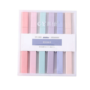 Kantoorartikelen Morandi Kleur 6-Pack Markeerstift Set Aquarel Pen Kunst Markers Voor Schilderen Tekening - Product Image 1