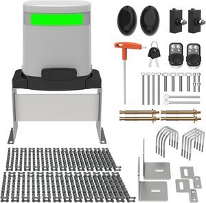 Apriporta scorrevole <span class=keywords><strong>a</strong></span> catena CC telecomandato, ad energia solare, automatico, per patio, fornitori per cantieri edili - Product Image 1