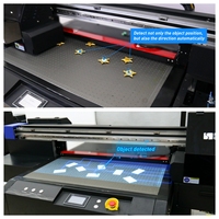 Imprimante UV à plat industrielle certifiée CE SinoColor 6090 avec caméra CCD et tête I3200 pour enseignes en acrylique, balles de golf et logos personnalisés