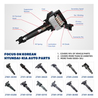 Pack de bobines d'allumage pour automobile, pièces, en acier inoxydable, pour Hyundai Elantra Santa Fe, pièces détachées, I10 I30 Tucson IX35