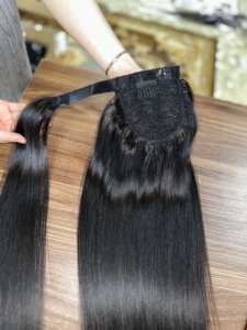Extensions de cheveux humains vietnamiens OEM, 100% cheveux vierges bruts à double trame pour la vente en gros et l'exportation - Product Image 3