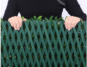 120cm jardín decoración del hogar uso temporal enrejado de jardín de plástico hoja de hiedra Artificial valla de privacidad extensible para jardines - Product Image 2