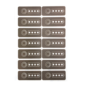 Clavier à membrane personnalisé durable avec impression adhésive, membrane PET PC, circuits imprimés en argent ou en cuivre - Product Image 3