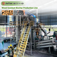 Machine de carbonisation continue du sciure de bois pour la production de charbon de bois, combustible pour barbecue, combustible industriel et recyclage de biomasse