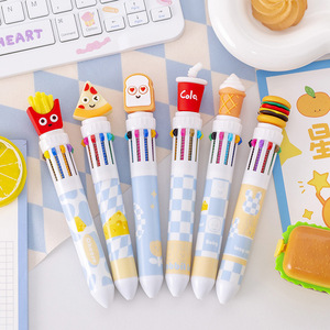 Frites et hamburgers créatifs à dix couleurs avec stylo graffiti. Cadeau de Noël du 6 janvier pour un élève. - Product Image 3